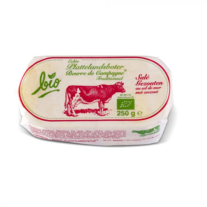 Beurre de Campagne Traditionnel Bio Salé - 250 g